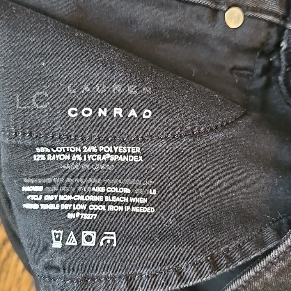 LC Lauren Conrad Women's Midnight Black Skinny Jeans - Picture 5 of 6